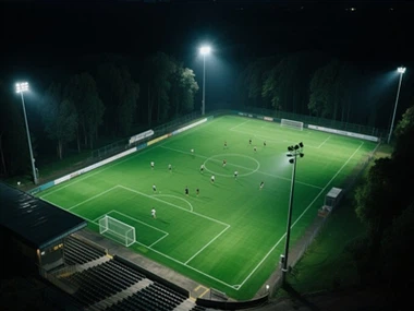 Charakteristiky světelných pólů stadionu