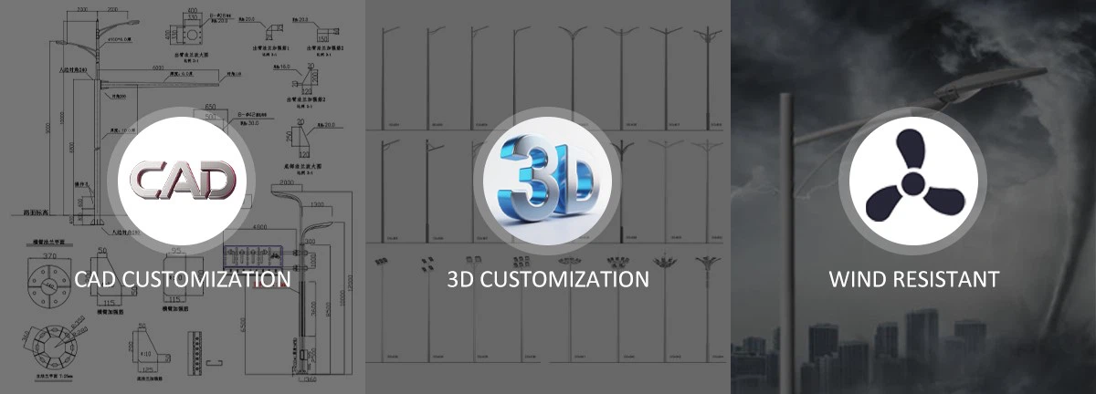 Steel Lamp Post Factory Steel Lamp Post Factory